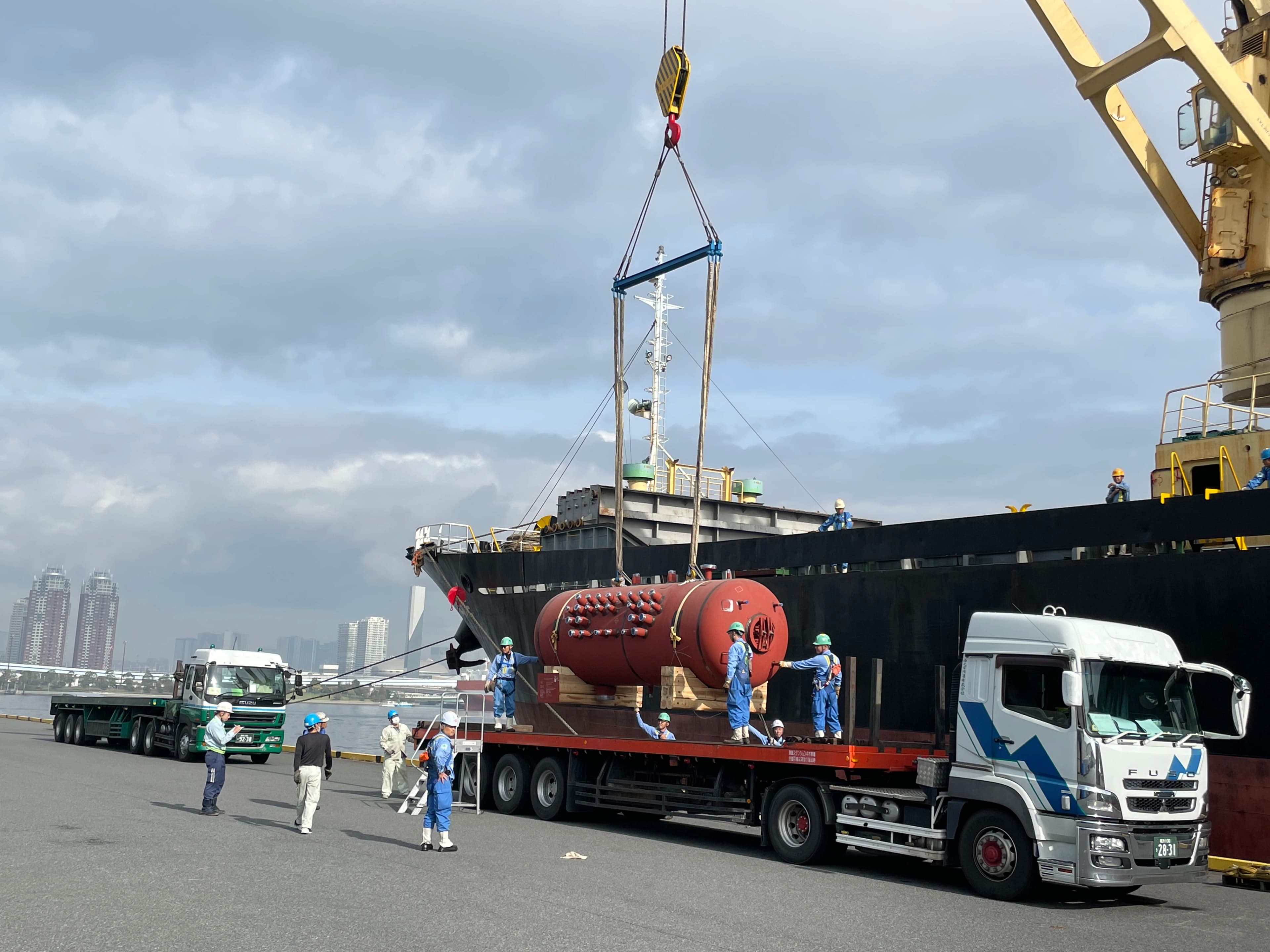 プラントプロジェクト輸送の様子3